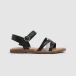 ילדה 4N8XB1336 Pepe Jeans שָׁחוֹר סנדלי עור irma divine