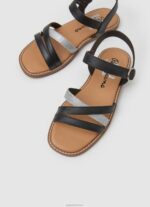 ⁦ילדה 4N8XB1336 Pepe Jeans שָׁחוֹר סנדלי עור irma divine⁩ – תמונה ⁦3⁩