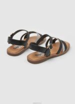 ⁦ילדה 4N8XB1336 Pepe Jeans שָׁחוֹר סנדלי עור irma divine⁩ – תמונה ⁦4⁩