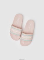 ⁦ילדה 4N8XB1347 Pepe Jeans ורוד בהיר סליידר לוגו כפכפי חוף⁩ – תמונה ⁦2⁩