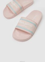 ⁦ילדה 4N8XB1347 Pepe Jeans ורוד בהיר סליידר לוגו כפכפי חוף⁩ – תמונה ⁦3⁩