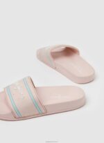 ⁦ילדה 4N8XB1347 Pepe Jeans ורוד בהיר סליידר לוגו כפכפי חוף⁩ – תמונה ⁦4⁩