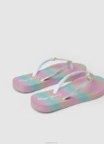 ⁦ילדה 4N8XB1349 Pepe Jeans כסף כפכפי חוף דורסט מילאנה⁩ – תמונה ⁦4⁩