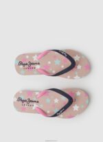 ⁦ילדה 4N8XB1351 Pepe Jeans חיל הים כפכפי חוף כוכבי דורסט⁩ – תמונה ⁦2⁩