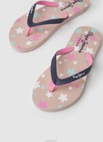⁦ילדה 4N8XB1351 Pepe Jeans חיל הים כפכפי חוף כוכבי דורסט⁩ – תמונה ⁦3⁩