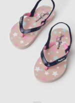 ⁦ילדה 4N8XB1352 Pepe Jeans חיל הים כפכפי חוף כוכבי דורסט⁩ – תמונה ⁦3⁩