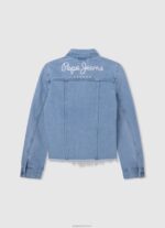 ⁦ילדה 4N8XB1357 Pepe Jeans דֵנִים ז'קט ג'ינס בכושר רגיל⁩ – תמונה ⁦2⁩