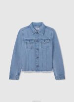 ⁦ילדה 4N8XB1358 Pepe Jeans דֵנִים ז'קט ג'ינס חדש ברי בהתאמה רגילה⁩ – תמונה ⁦4⁩