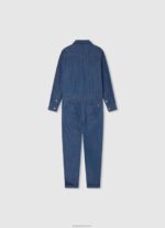 ⁦ילדה 4N8XB1363 Pepe Jeans דֵנִים סרבל ג'ינס ארוך מכותנה⁩ – תמונה ⁦2⁩