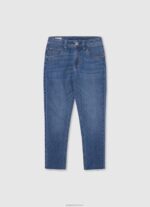⁦ילדה 4N8XB1363 Pepe Jeans דֵנִים סרבל ג'ינס ארוך מכותנה⁩ – תמונה ⁦3⁩
