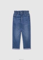 ⁦ילדה 4N8XB1367 Pepe Jeans דֵנִים ג'ינס בגזרה רחבה של jivey בגזרה גבוהה⁩ – תמונה ⁦4⁩