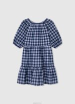 ⁦ילדה 4N8XB1372 Pepe Jeans רַב שמלה בהדפס משובץ⁩ – תמונה ⁦2⁩