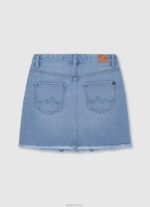 ⁦ילדה 4N8XB1378 Pepe Jeans דֵנִים חצאית מיני ג'ינס מכותנה⁩ – תמונה ⁦2⁩