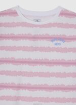⁦ילדה 4N8XB1409 Pepe Jeans ורוד רך מגשר כותנה עם פסים דהויים⁩ – תמונה ⁦3⁩