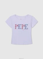 ⁦ילדה 4N8XB1423 Pepe Jeans לבן חולצה רקומה של גאול⁩ – תמונה ⁦4⁩