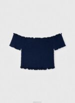 ⁦ילדה 4N8XB1425 Pepe Jeans dulwich חלק עליון אסוף עם שרוולים קצרים⁩ – תמונה ⁦2⁩