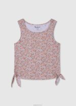 ⁦ילדה 4N8XB1437 Pepe Jeans dulwich חולצת כותנה עם שרוולים ארוכים⁩ – תמונה ⁦4⁩