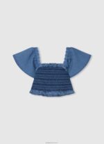 ⁦ילדה 4N8XB1446 Pepe Jeans מִפרָץ עליונית sia מבד ג'ינס⁩ – תמונה ⁦2⁩