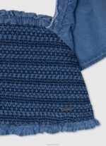 ⁦ילדה 4N8XB1446 Pepe Jeans מִפרָץ עליונית sia מבד ג'ינס⁩ – תמונה ⁦3⁩