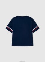 ⁦ילדה 4N8XB1448 Pepe Jeans אוקיינוס חולצת טריקו בכושר קופסא בהדפס לוגו⁩ – תמונה ⁦2⁩