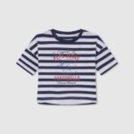 ילדה 4N8XB1467 Pepe Jeans אוקיינוס חולצת טריקו בהדפס פסים