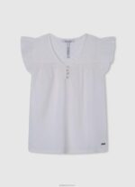 ⁦ילדה 4N8XB1473 Pepe Jeans מוּס חולצת סרוגה של נואל⁩ – תמונה ⁦3⁩