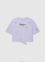 ⁦ילדה 4N8XB1477 Pepe Jeans זוהר גופייה מסולסלת⁩ – תמונה ⁦4⁩