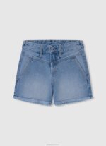ילדה 4N8XB1486 Pepe Jeans דֵנִים מכנסי ג'ינס קצרים בכושר רגיל