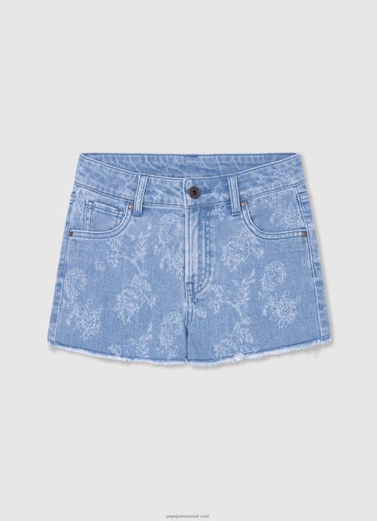 d799d79cd793d794_4n8xb1490_pepe_jeans_d793d6b5d7a0d6b4d799d79d_d79ed79bd7a0d7a1d799_d792d799d7a0d7a1_d7a7d7a6d7a8d799d79d_d791d7.jpg ילדה 4N8XB1490 Pepe Jeans דֵנִים מכנסי ג'ינס קצרים בהדפס פרחים קציצות – תמונה 1