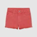 ילדה 4N8XB1494 Pepe Jeans סטודיו אדום קציצות קצרות בכושר רגיל