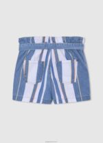 ⁦ילדה 4N8XB1508 Pepe Jeans דֵנִים מכנסי ג'ינס קצרים בהדפס פסים⁩ – תמונה ⁦2⁩