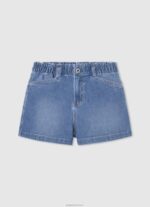 ילדה 4N8XB1509 Pepe Jeans דֵנִים מכנסי ג'ינס קצרים בכושר culotte