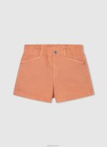 ילדה 4N8XB1510 Pepe Jeans אפרסק מכנסי ג'ינס קצרים בכושר culotte