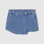 ילדה 4N8XB1511 Pepe Jeans דֵנִים מכנסיים קצרים של חצאית ג'ינס בכושר רגיל
