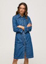 ⁦נשים 4N8XB101 Pepe Jeans דֵנִים שמלת חולצת ג'ינס קצרה⁩ – תמונה ⁦2⁩