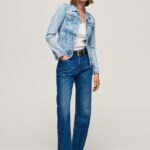 נשים 4N8XB102 Pepe Jeans דֵנִים ז'קט ג'ינס בגזרה דקיקה