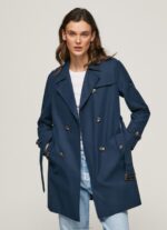 ⁦נשים 4N8XB107 Pepe Jeans dulwich מעיל טרנץ' אריג קלאסי⁩ – תמונה ⁦2⁩