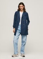 נשים 4N8XB107 Pepe Jeans dulwich מעיל טרנץ' אריג קלאסי