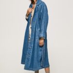 נשים 4N8XB108 Pepe Jeans דֵנִים מעיל טרנץ' ג'ינס במידות גדולות