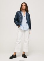 ⁦נשים 4N8XB119 Pepe Jeans dulwich ז'קט מרופד יהלומים⁩ – תמונה ⁦2⁩