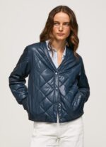 ⁦נשים 4N8XB119 Pepe Jeans dulwich ז'קט מרופד יהלומים⁩ – תמונה ⁦3⁩