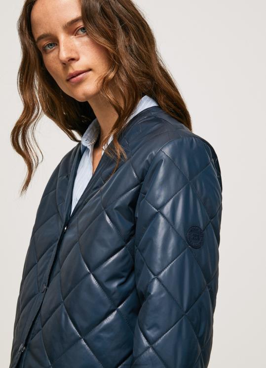 d7a0d7a9d799d79d_4n8xb119_pepe_jeans_dulwich_d796d7a7d798_d79ed7a8d795d7a4d793_d799d794d79cd795d79ed799d79d.jpg נשים 4N8XB119 Pepe Jeans dulwich ז'קט מרופד יהלומים – תמונה 1