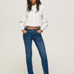 נשים 4N8XB11 Pepe Jeans דֵנִים ג'ינס רגיל בכושר חדש ברוק מידריס
