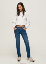 נשים 4N8XB11 Pepe Jeans דֵנִים ג'ינס רגיל בכושר חדש ברוק מידריס