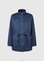 ⁦נשים 4N8XB127 Pepe Jeans אוקיינוס פארקה כותנה בהדפס יוניון ג'ק⁩ – תמונה ⁦4⁩