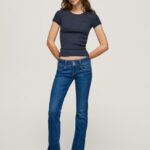 נשים 4N8XB12 Pepe Jeans דֵנִים ג'ינס בכושר רגיל מדור חדש