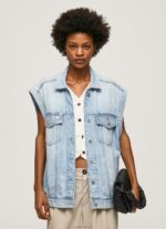 נשים 4N8XB131 Pepe Jeans דֵנִים חזיית ג'ינס בכושר אוברסייז