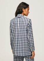 ⁦נשים 4N8XB136 Pepe Jeans רַב בלייזר מודפס עם צ'ק ג'ינג'י⁩ – תמונה ⁦4⁩