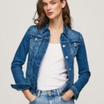נשים 4N8XB138 Pepe Jeans דֵנִים ז'קט ג'ינס בכושר רגיל