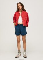 ⁦נשים 4N8XB141 Pepe Jeans סטודיו אדום ז'קט ג'ינס בכושר רגיל⁩ – תמונה ⁦3⁩